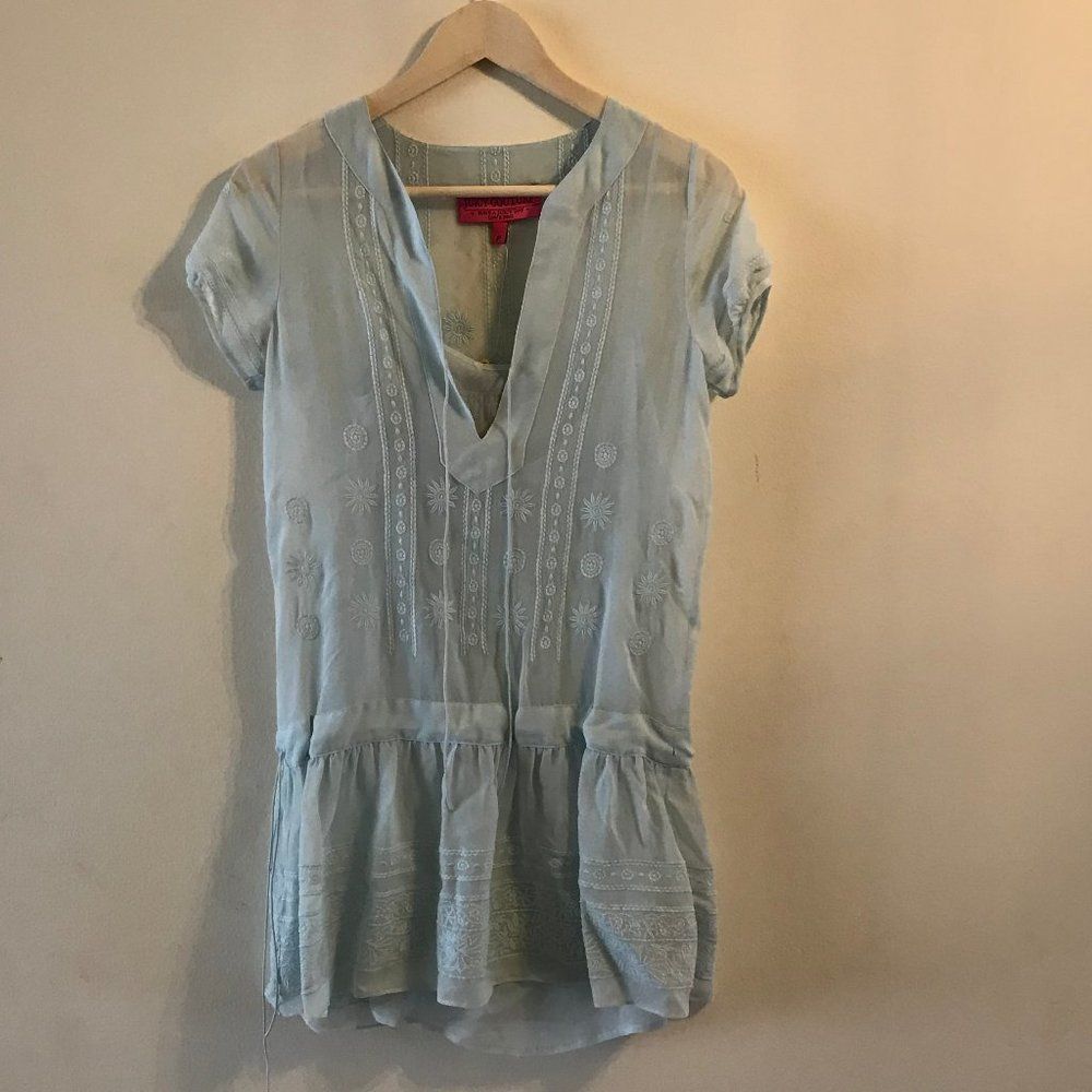 Juicy Couture Embroidered Silk Tunic